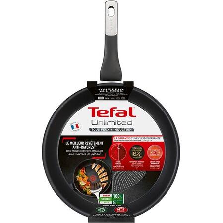 Tigaie TEFAL Unlimited G2550772, 30cm, aluminiu, negru