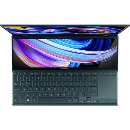 Ultrabook ASUS 14'' ZenBook Duo 14 UX482EG, FHD, Intel Core i5-1135G7, 8GB DDR4X, 1TB SSD, GeForce MX450 2GB, Win 10 Pro, Celestial Blue