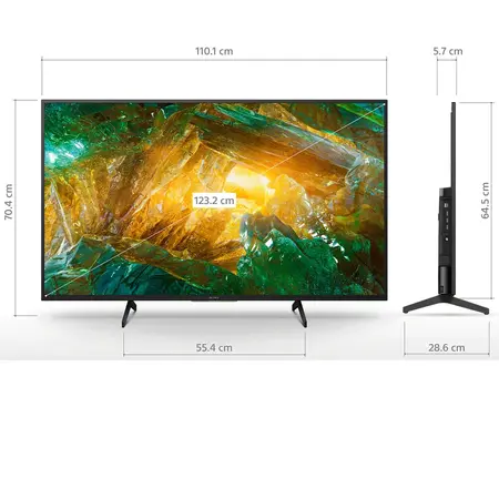 Televizor LED Sony 49XH8096, 124cm, Smart Android, 4K Ultra HD, Clasa G