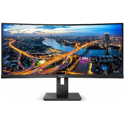 Monitor LED Philips 342B1C Curbat 34 inch 4 ms Negru 75 Hz