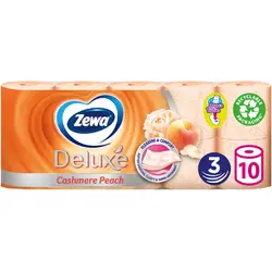 Hartie igienica Zewa Deluxe Cashmere Peach, 3 straturi, 10 role