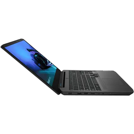 Laptop Gaming Lenovo IdeaPad 3 15ARH05 cu procesor AMD Ryzen 5 4600H pana la 4.00 GHz, 15.6", Full HD, 16GB, 512GB SSD, NVIDIA GeForce GTX 1650 4GB, Free DOS, Onyx Black