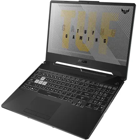 Laptop Gaming ASUS TUF F15 FX506LU cu procesor Intel® Core™ i5-10300H pana la 4.50 GHz, 15.6", Full HD, 144Hz, 8GB, 512GB SSD, NVIDIA® GeForce® GTX 1660Ti 6GB, Free DOS, Fortress Gray
