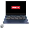 Lenovo Laptop ultraportabil IdeaPad 3 14IIL05 cu procesor Intel Core i5-1035G1 pana la 3.60 GHz, 14", Full HD, 8GB, 256GB SSD, Intel UHD Graphics, Free DOS, Abyss Blue