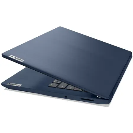 Laptop ultraportabil IdeaPad 3 14IIL05 cu procesor Intel Core i5-1035G1 pana la 3.60 GHz, 14", Full HD, 8GB, 256GB SSD, Intel UHD Graphics, Free DOS, Abyss Blue