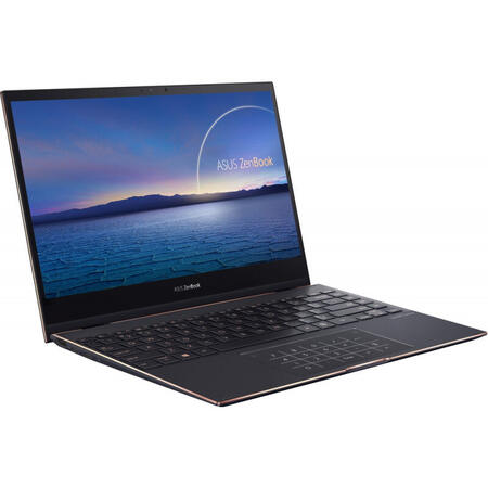 Ultrabook ASUS 13.3'' ZenBook Flip S UX371EA, FHD Touch, Procesor Intel® Core i7-1165G7, 16GB DDR4X, 512GB SSD, Intel Iris Xe, Win 10 Pro, Jade Black