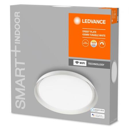 Plafoniera Led Ledvance SMART+ TUNABLE WHITE ORBIS Plate 430, 24W, 220- 240V, IP20, temperatura lumina reglabila 3000-6500K, 2500 lumeni