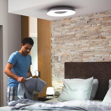Plafoniera LED integrat Philips Hue Still, 27W (204W), 24V, IP20, ambianta alba, temperatura lumina reglabila 2200-6500K, 2400 lumeni