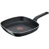 Tigaie grill TEFAL Simply Clean B5674053, 26x26cm, aluminiu, negru