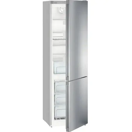 Combina frigorifica Liebherr CNPel 4813, No Frost, 338 l, H 201 cm, Clasa D, Argintiu