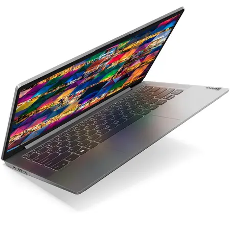 Laptop Lenovo ultraportabil IdeaPad 5 14IIL05 cu procesor Intel Core i7-1065G7 pana la 3.90 GHz, 14", Full HD, 8GB, 512GB SSD, Intel Iris Plus Graphics, Free DOS, Platinum Grey