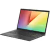 Laptop ultraportabil ASUS VivoBook 14 K413EA cu procesor Intel® Core™ i5-1135G7 pana la 4.20 GHz, 14", Full HD, 8GB, 512GB SSD, Intel Iris Xᵉ Graphics, Free DOS, Indie Black