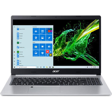 Laptop Acer Aspire 5 A515-55 cu procesor Intel Core i7-1065G7 pana la 3.90 GHz, 15.6", Full HD, 16Gb, 512GB SSD, Intel UHD Graphics, No OS, Silver