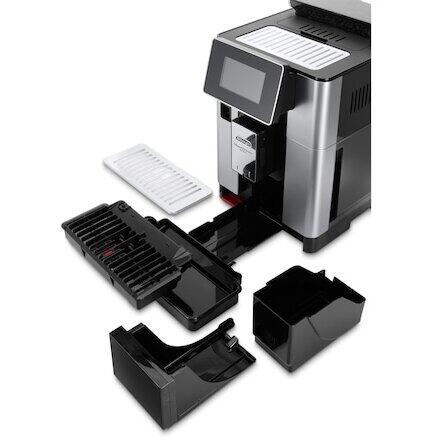 Espressor automat De’Longhi PrimaDonna SOUL ECAM 610.55.SB, 1450W, 19 bar,2.2 l, LatteCrema System, Argintiu Negru