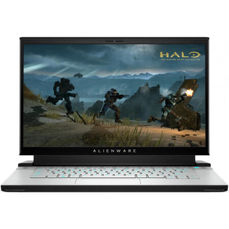 Laptop Alienware Gaming 15.6'' m15 R4, UHD OLED, Intel Core i9-10980HK, 32GB DDR4, 2x 1TB + 512GB SSD, GeForce RTX 3080 8GB, Win 10 Pro, Lunar Light