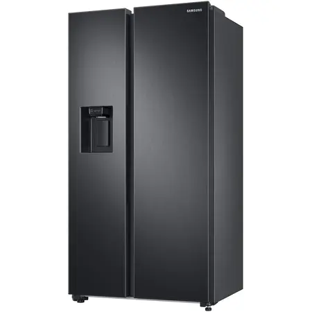 Side By Side Samsung RS68A8842B1/EF, 609 l, Clasa D, Full No Frost, Twin Cooling Plus, Conversie Smart 5 in 1, Metal Cooling, Precise cooling, SpaceMax, Compresor Digital Inverter, Dozator apa, Antracit