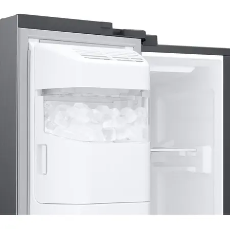 Side By Side Samsung RS67A8810S9/EF, 609 l, Clasa F, Full No Frost, Twin Cooling Plus, Conversie Smart 5 in 1, SpaceMax, Compresor Digital Inverter, Inox