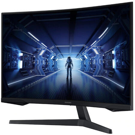 Monitor LED Samsung Gaming Odyssey G5 LC32G55TQWRXEN Curbat 32 inch 1 ms Negru HDR FreeSync Premium 144 Hz