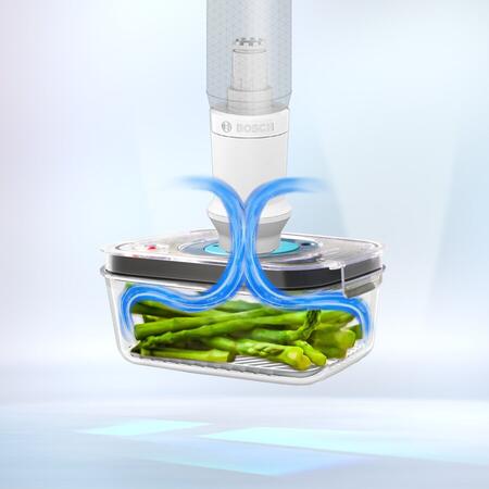 Blender de mana cu pompa pentru vidare Bosch MasoMixx MS8CM61V1, 1000 W, 4 lame inox, 12 viteze