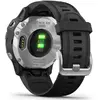Ceas smartwatch Garmin Fenix 6S, Solar Silver/Black Band GPS, 42 MM