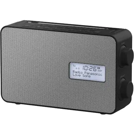 Radio FM Panasonic RF-D30BTEG-K, DAB+, BT, Ceas cu alarma