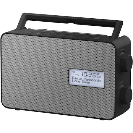 Radio FM Panasonic RF-D30BTEG-K, DAB+, BT, Ceas cu alarma