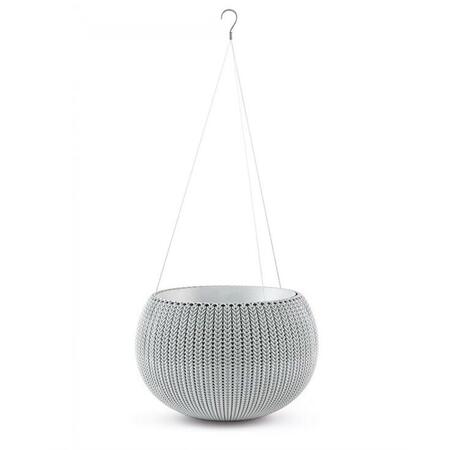 Ghiveci rotund gri suspendabil Keter Cozies S 3.2 L