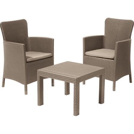 Set mobilier gradina cappuccino Keter Salvador