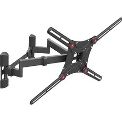 Suport TV plat/curbat de perete cu 2 brate Barkan BM464,13"- 90", 60kg, negru