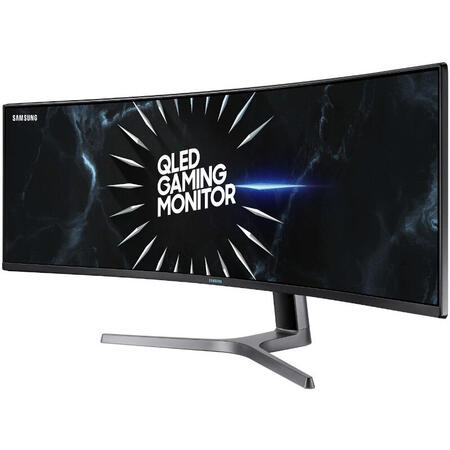 Monitor LED Samsung Gaming Odyssey LC49RG90SSRXEN Curbat 49 inch 4 ms Negru HDR FreeSync 2 120 Hz
