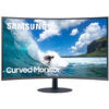 Monitor LED Samsung LC24T550FDUXEN Curbat 23.6 inch 4 ms Negru FreeSync 75 Hz