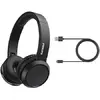 Casti PHILIPS TAH4205BK/00, Bluetooth, On-Ear, Microfon, negru