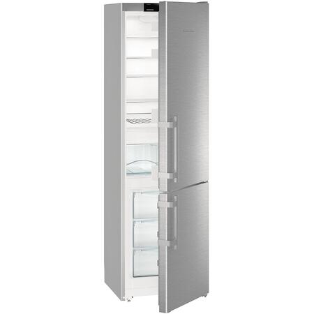 Combina frigorifica Cuef 4015, 358 L, Clasa A++, Iluminare LED, H 201.1 cm, Inox