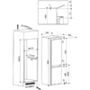 Hotpoint Combina frigorifica incorporabila BCB 7525 AA, 290 l, H 185 cm, clasa A+