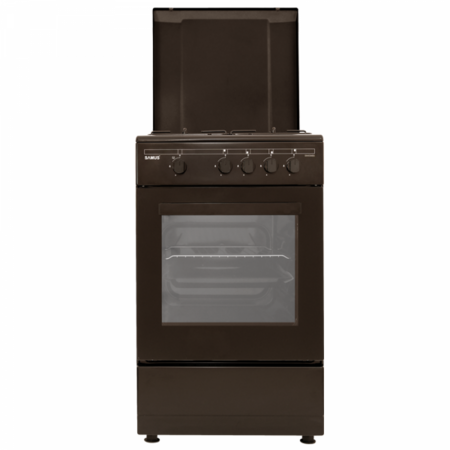 Aragaz SM 450 MBS, 4 arzatoare + cuptor pe gaz, siguranta plita + cuptor, maro