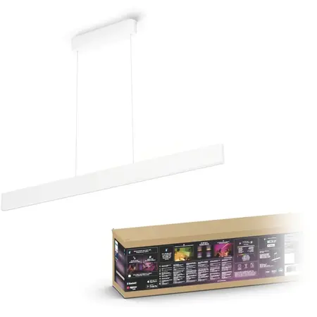 Lustra LED RGBW integrat, Ensis HUE, Bluetooth, 2 x 39W, 6000 lm