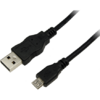 CABLU alimentare si date LOGILINK, pt. smartphone, USB 2.0 (T) la Micro-USB 2.0 (M),  5m, negru, "CU0060"