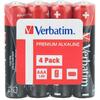 VERBATIM Baterie  AAA (R3), 1.5V alcalina,  4 buc., shrink wrap