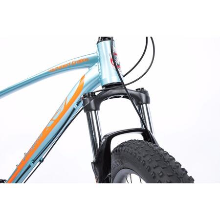 Bicicleta Pegas MTB Fat Bike Drumuri Grele 17”, Bleu/Portocaliu