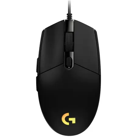 Mouse gaming Logitech G203, iluminare RGB LightSync, Negru