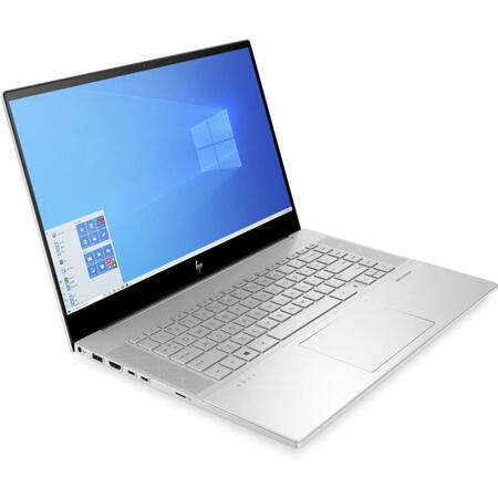 Laptop HP ENVY 15-ep0004nq cu procesor Intel® Core™ i7-10750H pana la 5.00 GHz, 15.6", Full HD, 16GB, 1TB SSD, NVIDIA® GeForce® GTX 1650 Ti 4GB, Windows 10 Pro, Natural silver