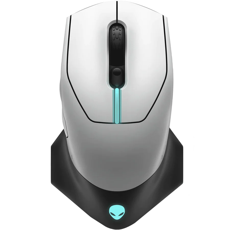 Mouse gaming wireless Alienware 610M, Lunar Light