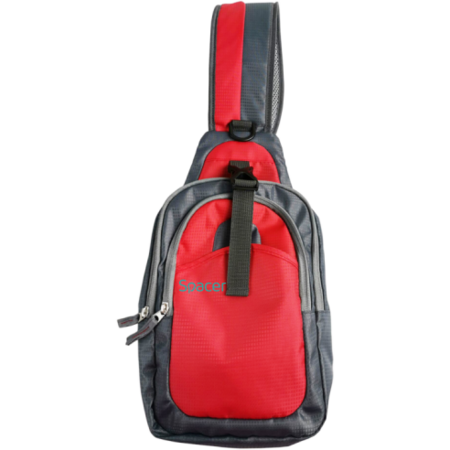 RUCSAC SPACER Sling, nylon,1 bretea, 2 compartimente principale,1 buzunar frontal, 1 buzunar lateral, 35x18x7cm, water resistant, red, 