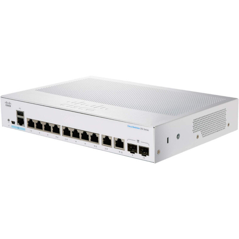 CBS250-8T-E-2G-EU network switch Managed L2/L3 Gigabit Ethernet (10/100/1000) Silver