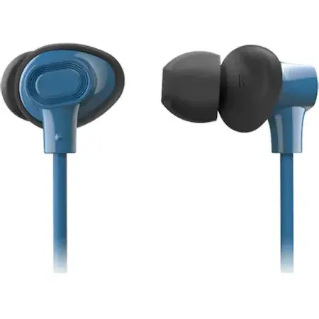 Casti Audio In ear Panasonic RP-NJ310BE-A, Wireless, Bluetooth, Functie Bass, Microfon, Autonomie 6 ore, Albastru