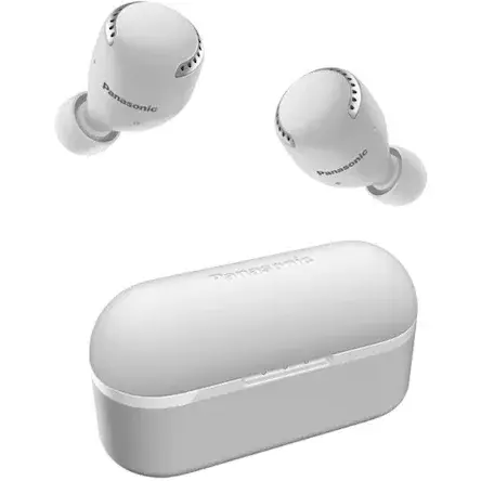Casti Audio In ear Panasonic RZ-S500WE-W, True wireless, Bluetooth, Functie Bass, Noise cancelling, Microfon, Autonomie 6.5 ore, Alb