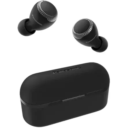 Casti Audio In ear Panasonic RZ-S300WE-K, True wireless, Bluetooth, Functie Bass, Microfon, Autonomie 7.5 ore ,Negru