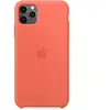 Husa de protectie Apple pentru iPhone 11 Pro Max, Silicon, Clementine