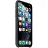 Husa de protectie Apple pentru iPhone 11 Pro Max, Piele, Black