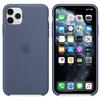 Husa de protectie Apple pentru iPhone 11 Pro Max, Silicon, Alaskan Blue